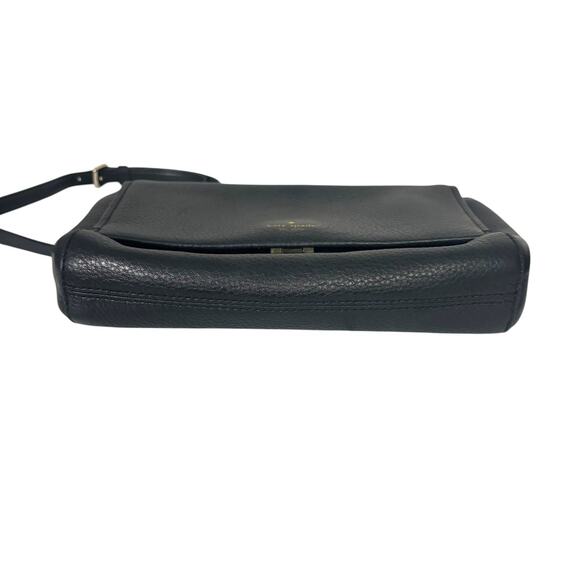 Kate Spade Atwood Place Greer Crossbody Bag Black Pebbled Leather WKRU5319 - Picture 7 of 16